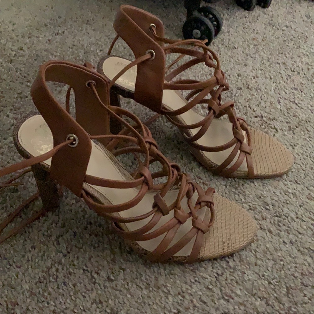 Vince Camuto Tie Sandal Heels